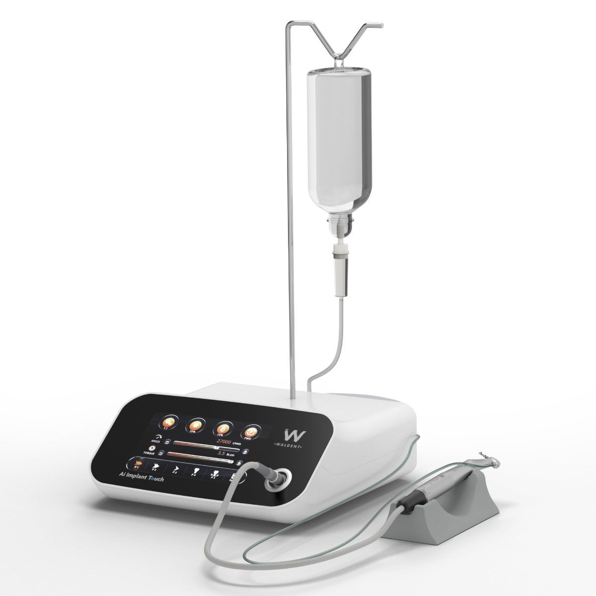 Waldent Ai Implant Touch Implant Motor With 2 Fiberoptic Implant Handpiece