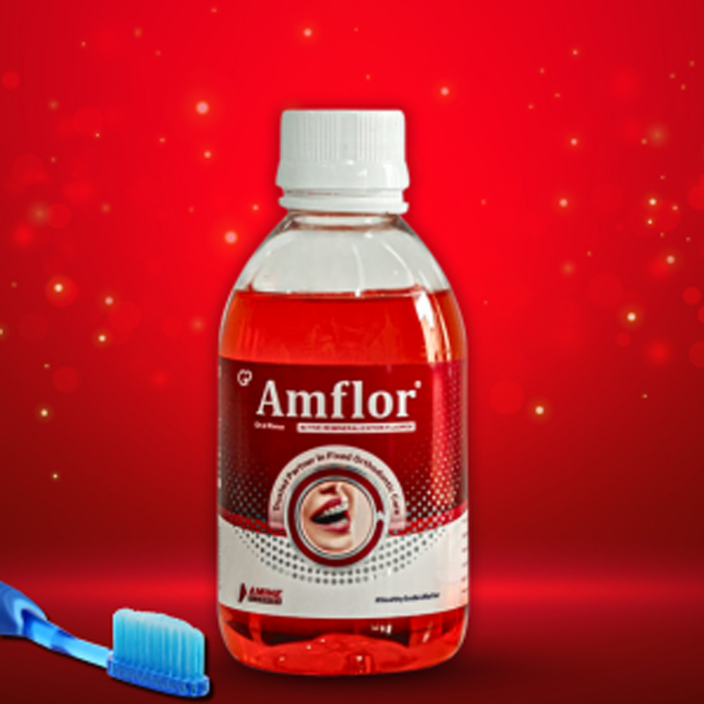 Group Pharma Amflor Oral Rinse With Active Remineralization Fluoride 