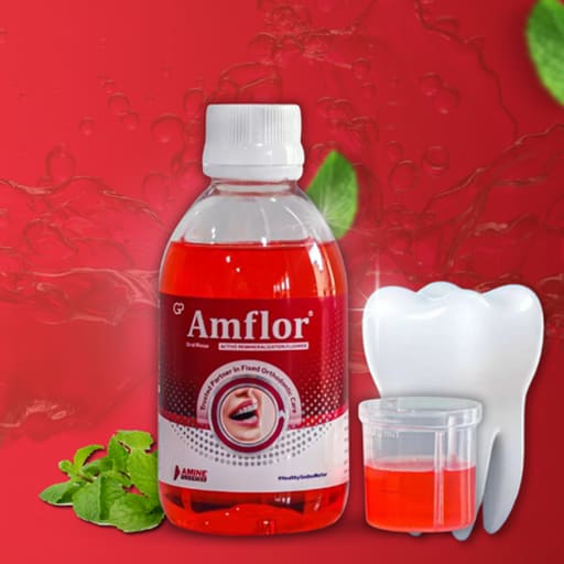 Group Pharma Amflor Oral Rinse With Active Remineralization Fluoride