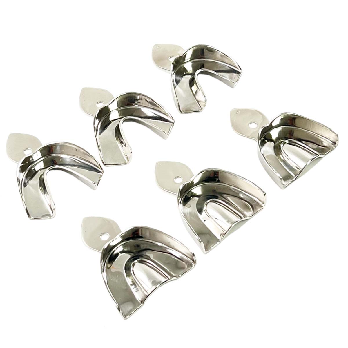 Bio-Art Dentulous Non-Perforated Impression Trays (Set of 6) AMLD0764