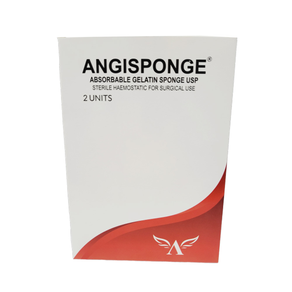 Angle Life Angiosponge Absorbable Gelatin Sponge 80 x 50 x 10mm (Pack of 2)