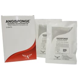 Angle Life Angiosponge Absorbable Gelatin Sponge 80 x 50 x 10mm (Pack of 2) - 1