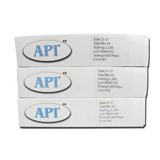 API Zirconia Dental Ceramics Blank - ST (A3 Series) 