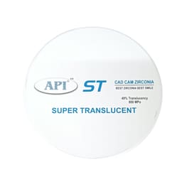 API Zirconia Dental Ceramics Blank White - ST Plus 98 x 18MM