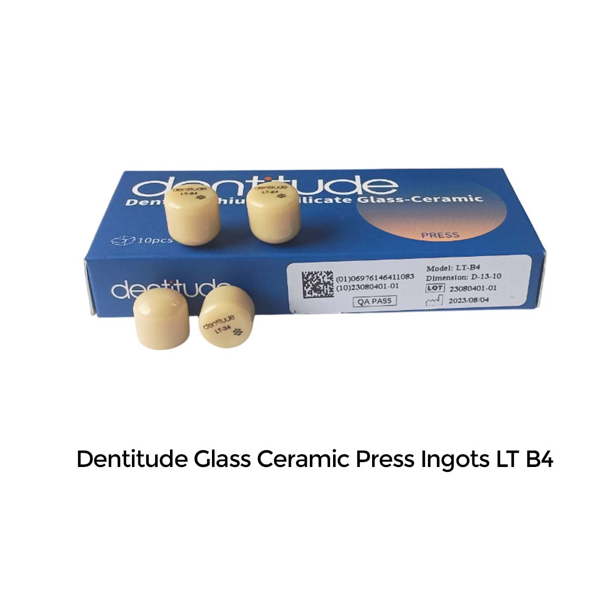 Dentitude Glass Ceramic Press Ingots (Pack of 10)