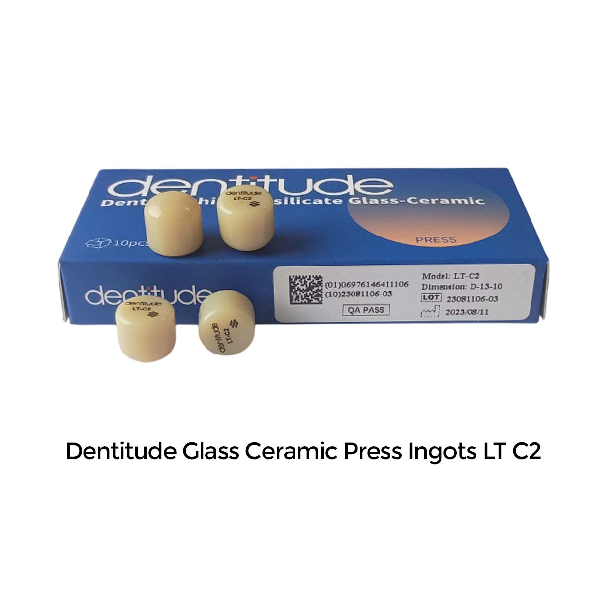 Dentitude Glass Ceramic Press Ingots (Pack of 10)