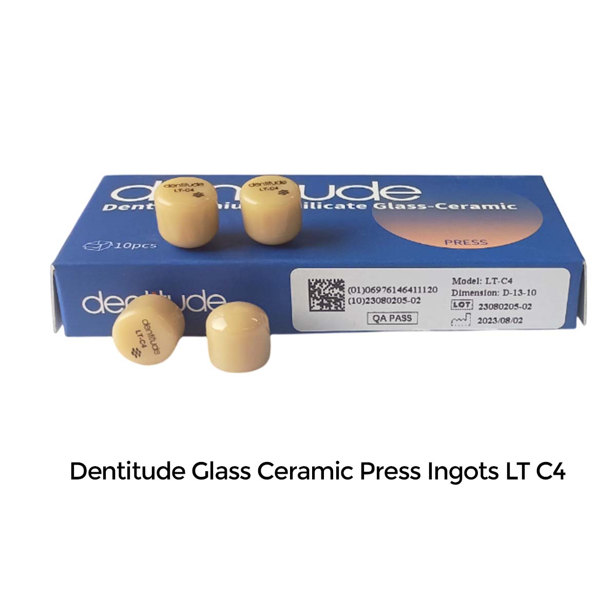 Dentitude Glass Ceramic Press Ingots (Pack of 10)