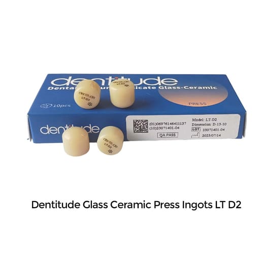 Dentitude Glass Ceramic Press Ingots (Pack of 10)
