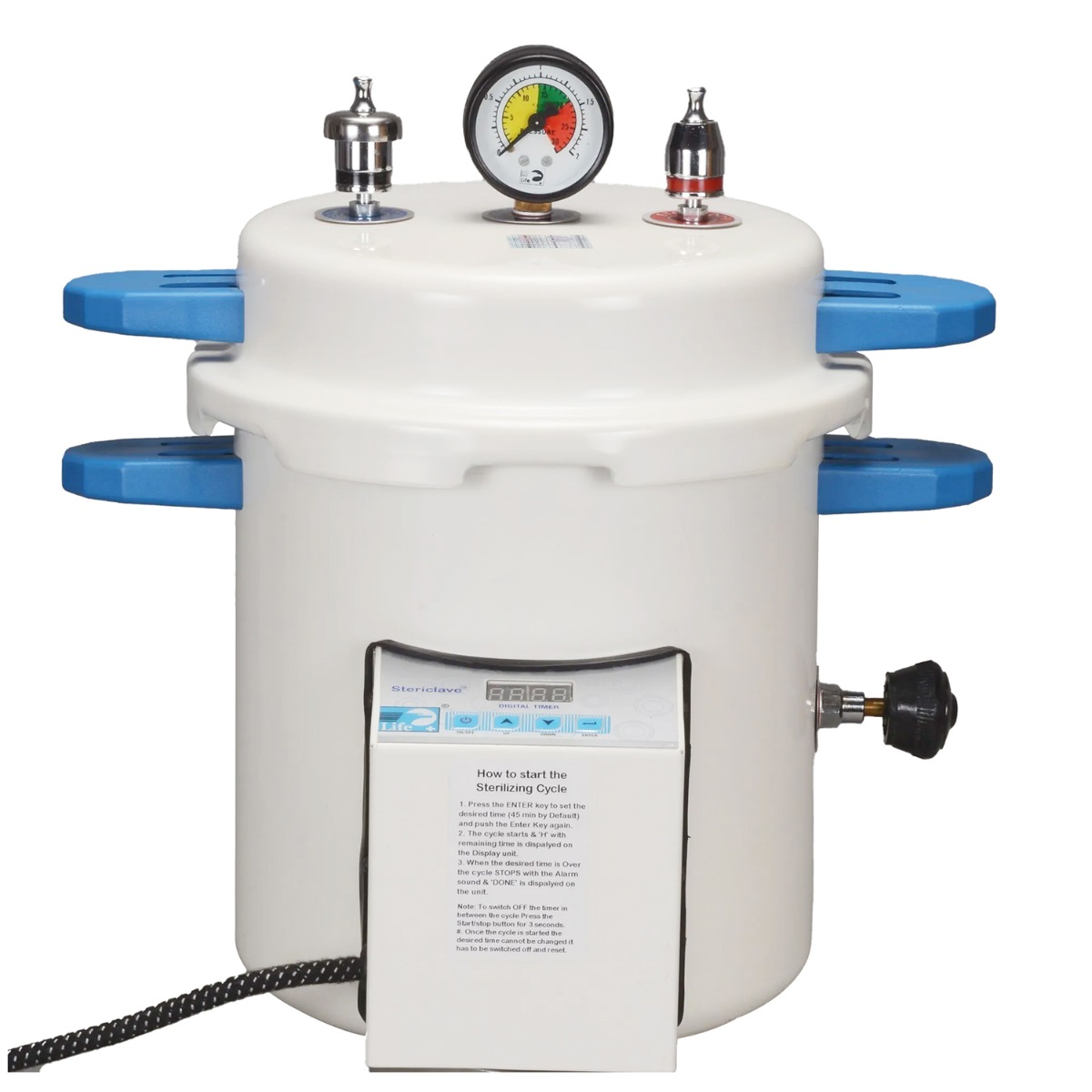 Life Steriware Electronic Portable Steam Stericlave with Digital Display Timer