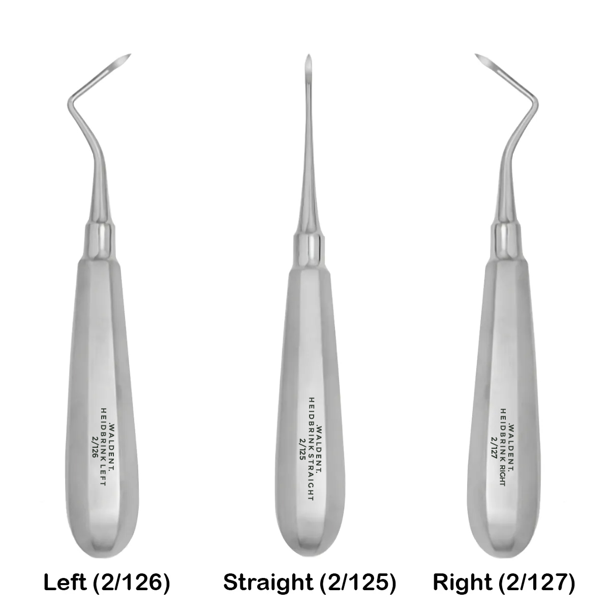 Waldent Root Elevators Heidbrink Thumb Handle