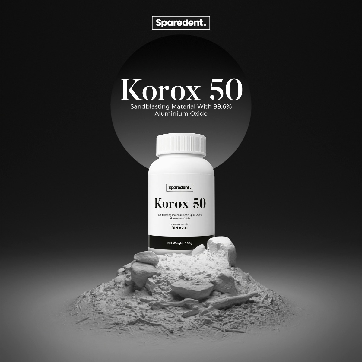 Sparedent Korox 50 Powder for Dental Sandblaster/Polisher