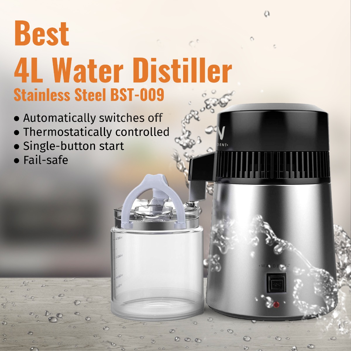 Waldent Water Distiller (Metal) Aqua-S