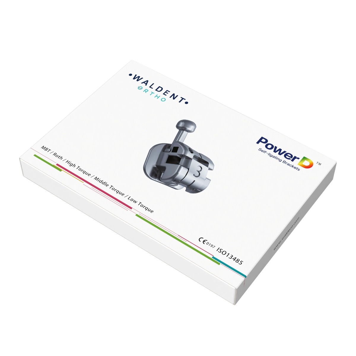 Waldent Ortho Self Ligating Brackets MBT 0.022 HK 3-4-5