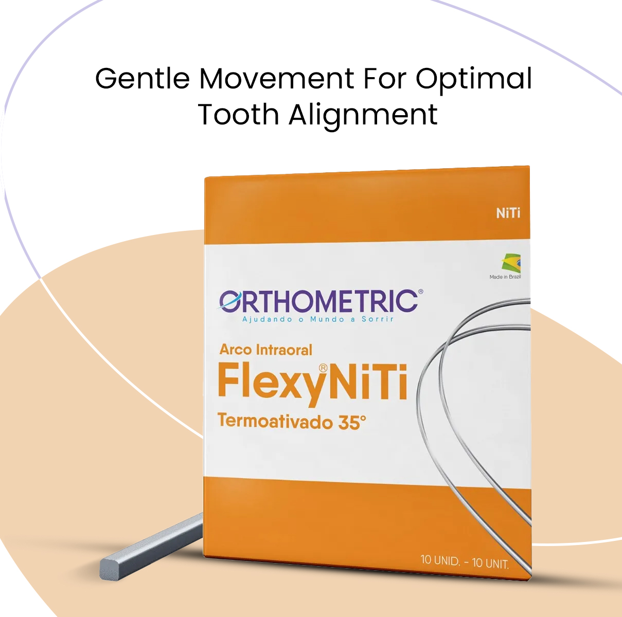 OrthoMetric Flexy NiTi Thermal 35ºC Archwire - Square (10/Pk)