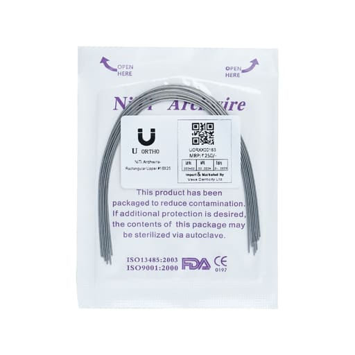 U Ortho NiTi Archwire - Rectangular (pack of 10)