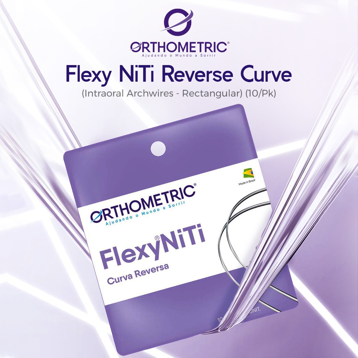 OrthoMetric Flexy NiTi Reverse Curve Intraoral Archwires - Rectangular (10/Pk)