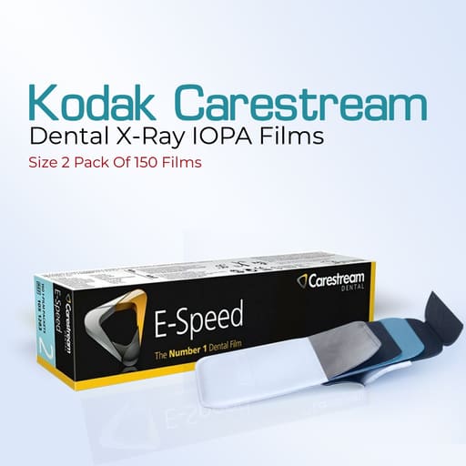 Kodak Carestream X Ray Film E Speed (Pack of 150)