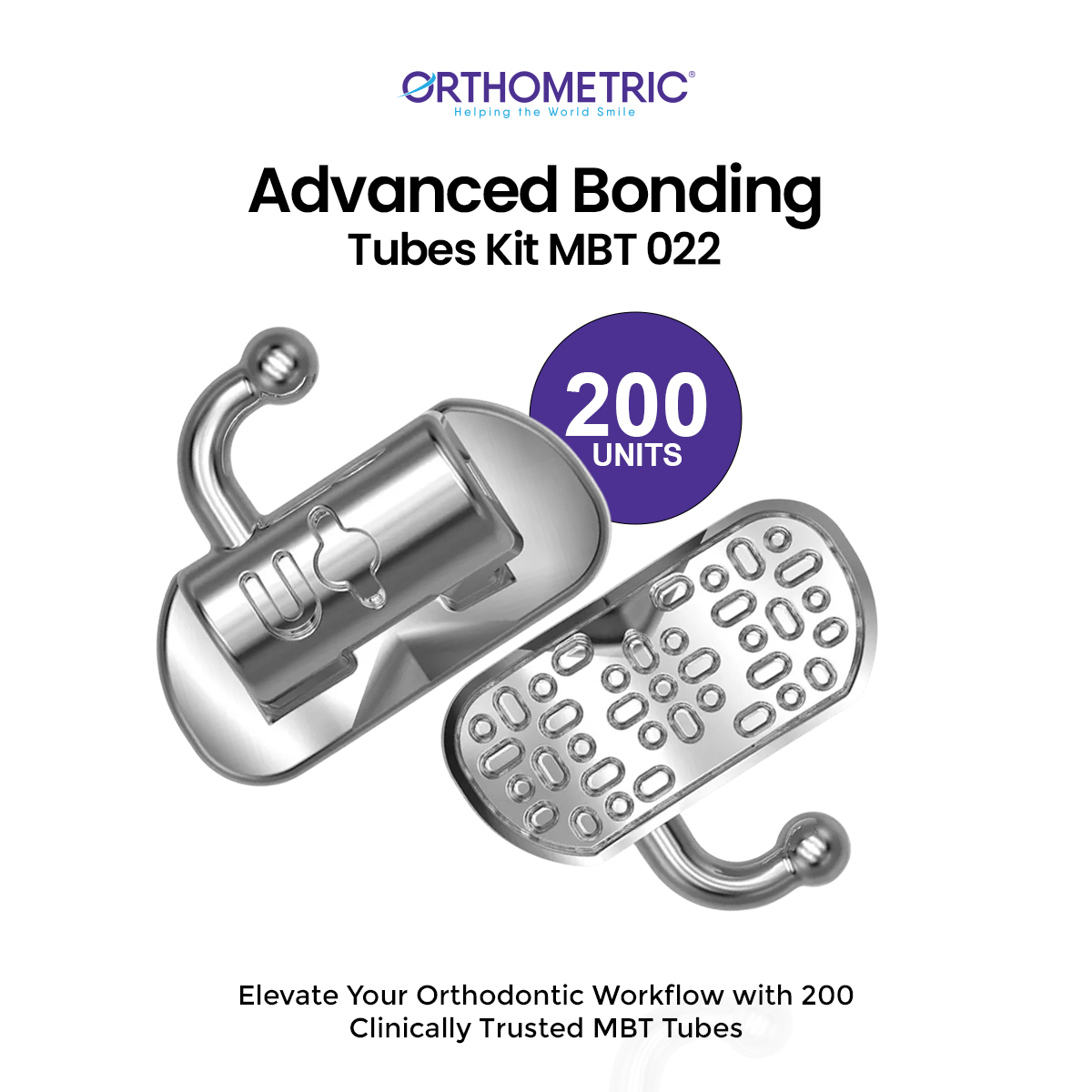 OrthoMetric Advanced Bonding Tubes Kit MBT 022 - 200 Units (20.12.2146)