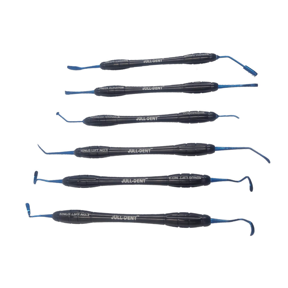Julldent Direct Sinus Lift Instruments SS Metal Set of 6