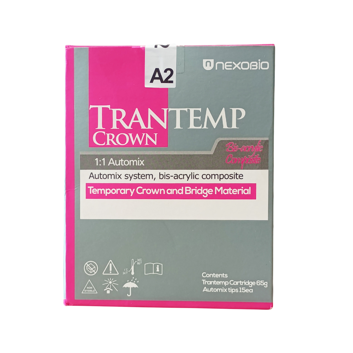 Nexobio Trantemp Bis - Acrylic Composite Temporization Material (Shade A2)