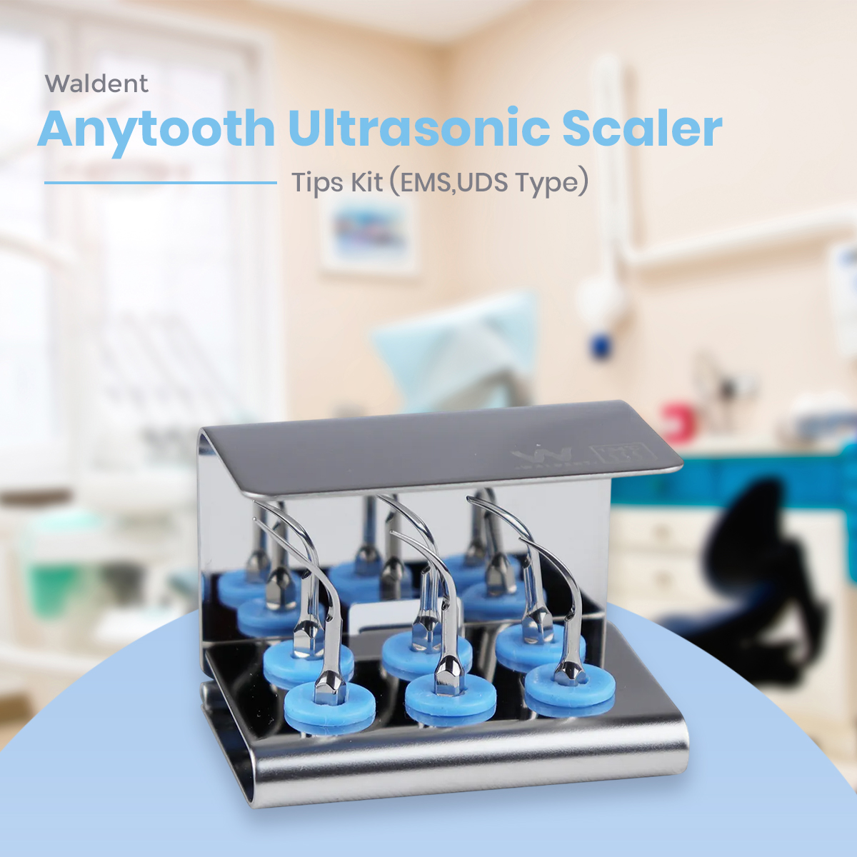Waldent Anytooth Ultrasonic Scaler Tips Kit (EMS,UDS Type)