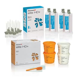 Zhermack Elite Hd+ Putty Soft Normal Set (4 x 450ML) + Light Body (4x 50ML)