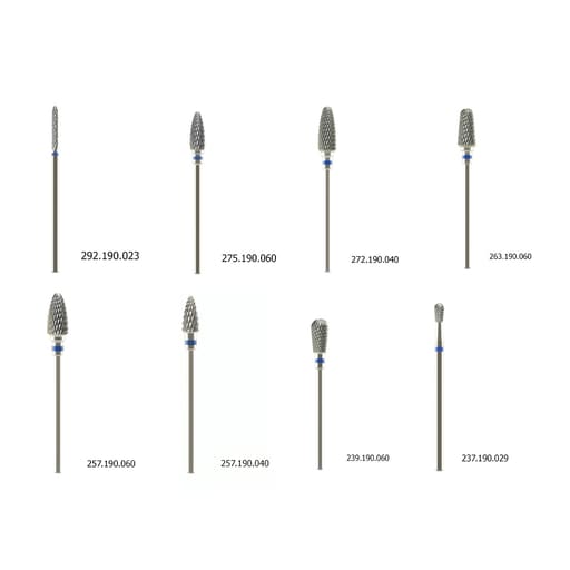 Labodent Tungsten Carbide Cross Cut Straight Handpiece Burs - Standard