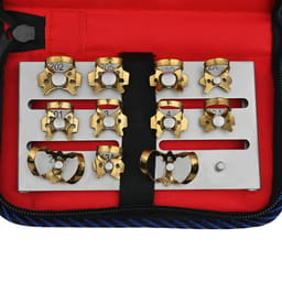 Waldent Rubber Dam Clamps Kit Titanium Gold (Set of 11) (K16/3) - 3