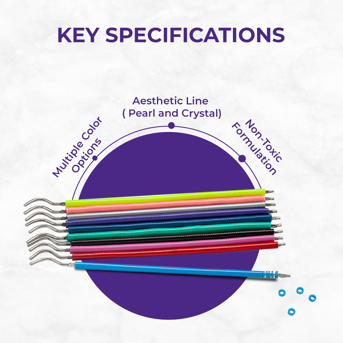 OrthoMetric Elastomerics Stick Ligature (Pack of 10 Sticks)