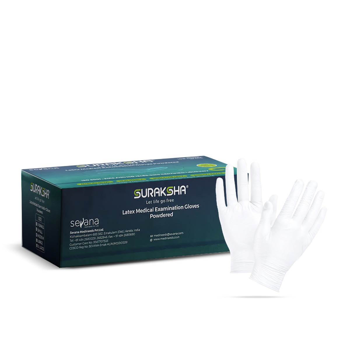 Suraksha Latex Medical Examination Gloves    