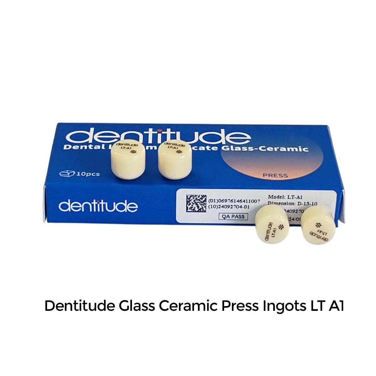 Dentitude Glass Ceramic Press Ingots (Pack of 10)