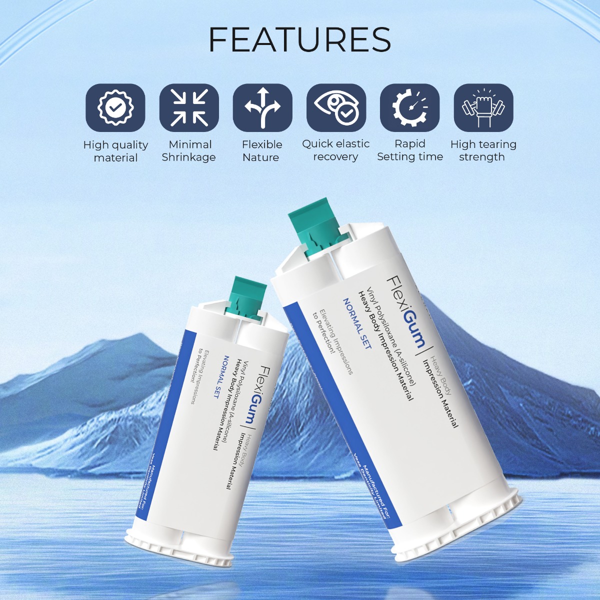 Waldent FlexiGum Heavy Body A-Silicone Impression Material      