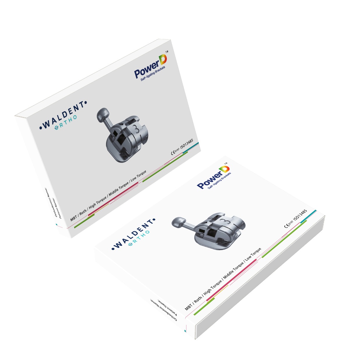 Waldent Ortho Self Ligating Brackets MBT 0.022 HK 3-4-5