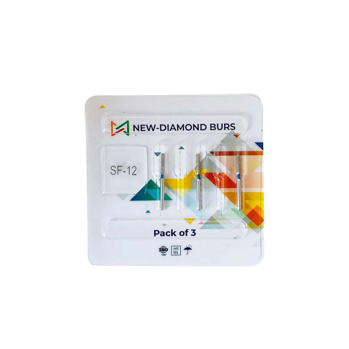 NewDiamond Straight Fissure Diamond Bur -SF (Pack of 3)