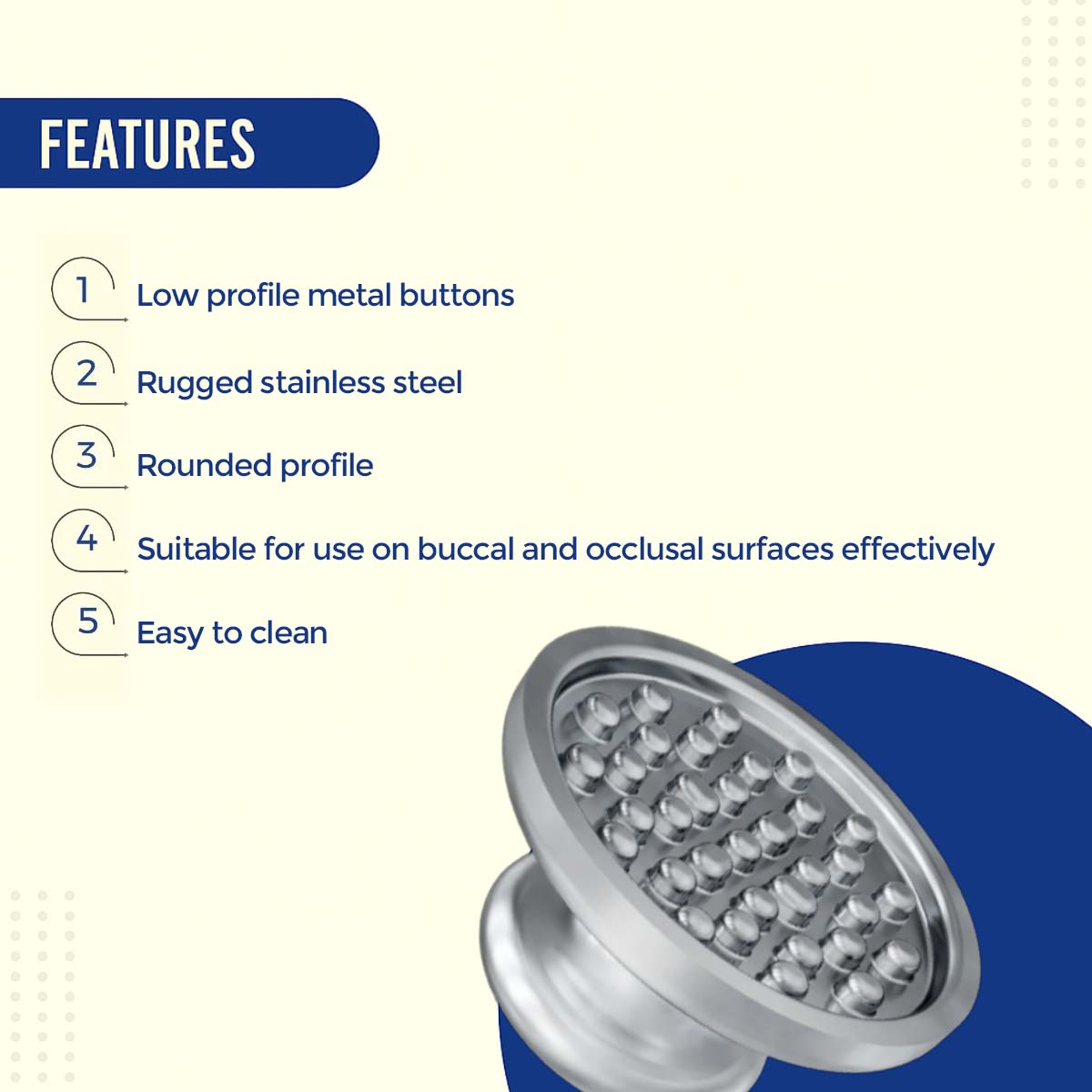 OrthoMetric Metal Buttons For Bonding