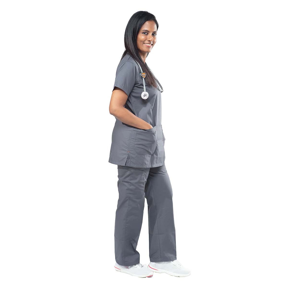 Uniform Craft Designer Scrubs Female - DSDX01 - Grey 