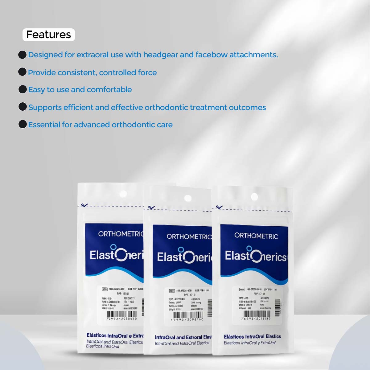 OrthoMetric Elastomerics Extraoral Latex Elastics