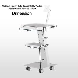 Waldent Heavy-Duty Dental Utility Trolley For Intraoral Camera - 18