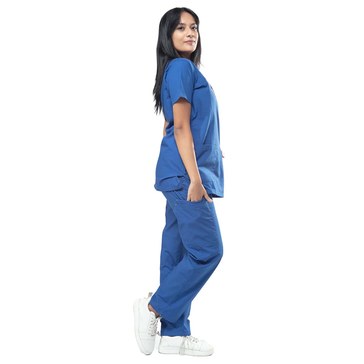 Uniform Craft Designer Scrubs Female - DSDX01 - Bright Blue