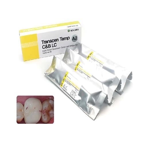 Nexobio Transcen Temp C&B LC Light Cured Temporary Crown and Bridge Resin