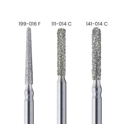 TriHawk Diamond Bur Set 12 Shapes With Bur Box