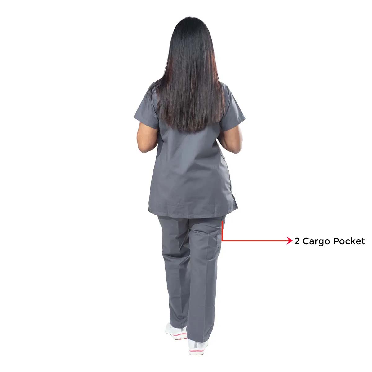 Uniform Craft Designer Scrubs Female - DSDX01 - Grey 