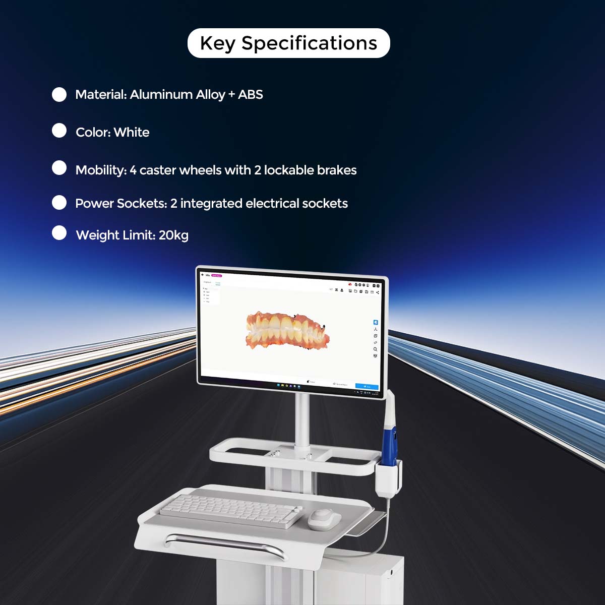 Waldent Dental Digital Equipment Trolley for Intraoral Scanner     