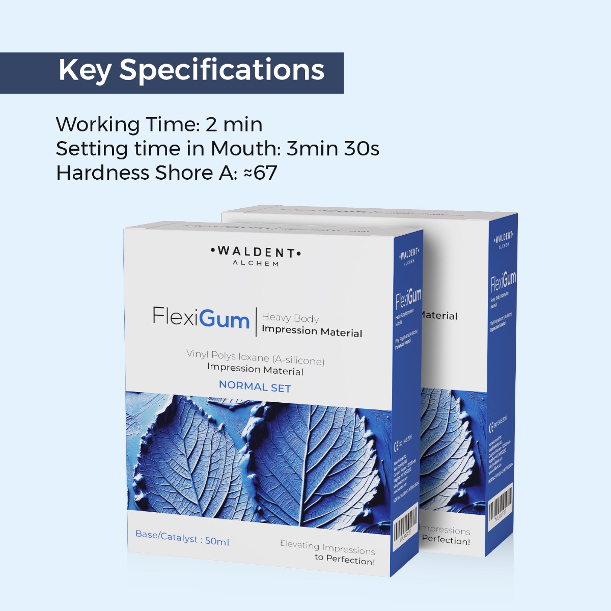 Waldent FlexiGum Heavy Body A-Silicone Impression Material      