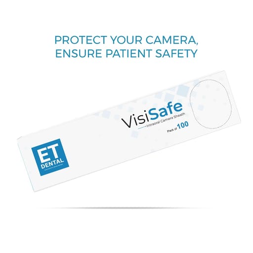 ET Dental VisiSafe Intraoral Camera Sheath - 9.8 x 2 inch (100pcs/Box)