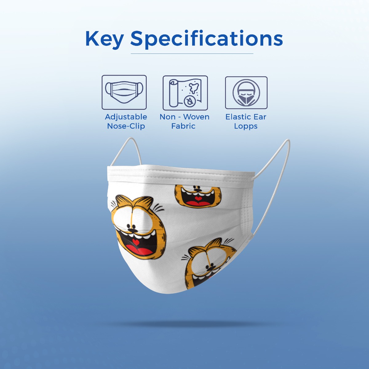 Waldent 3 Ply Printed Mask (Pack of 50)