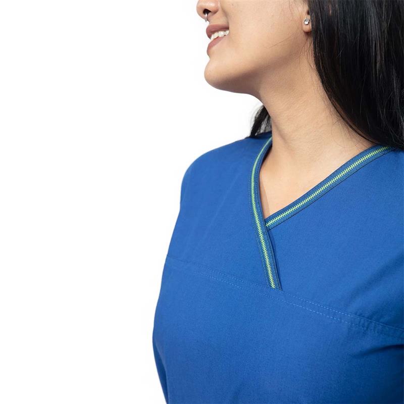 Uniform Craft Designer Scrubs Female - DSDX01 - Bright Blue