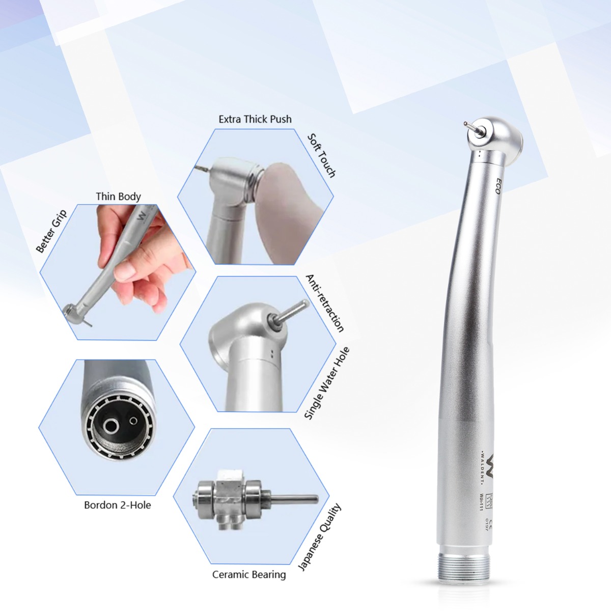 Waldent Eco Plus Airotor Handpiece And Cartridges