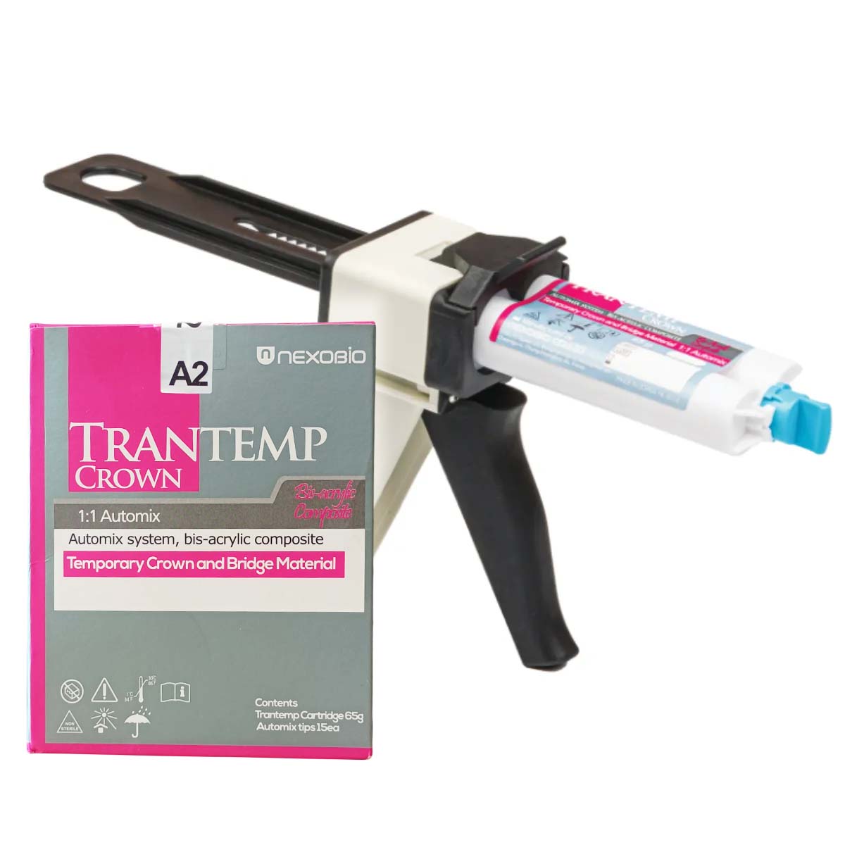 Nexobio Trantemp Bis - Acrylic Composite Temporization Material (Shade A2)