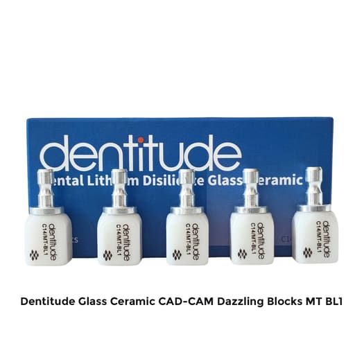 Dentitude Glass Ceramic CAD-CAM Dazzling Blocks (Pack of 5)